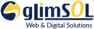 logo of glimsol a web design company